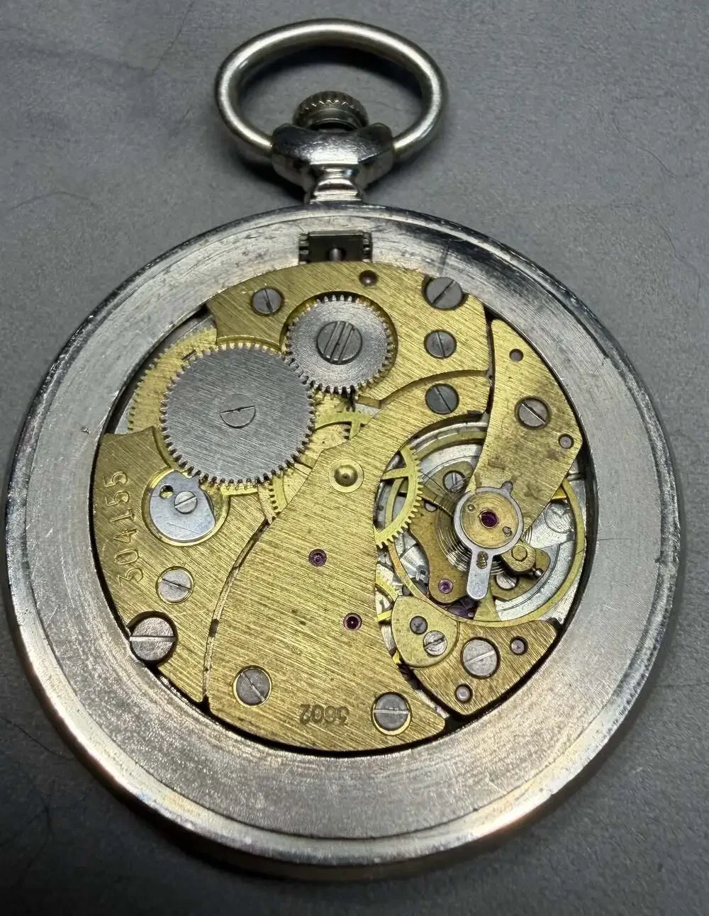 Vintage Molnija Russian Three Graces Mechanical Pocket Watch*Parts/Repair Only*